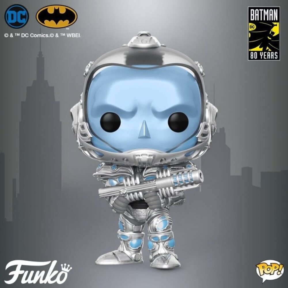 Funko POP! DC Batman & Robin Metallic Mr. Freeze Figure #342!